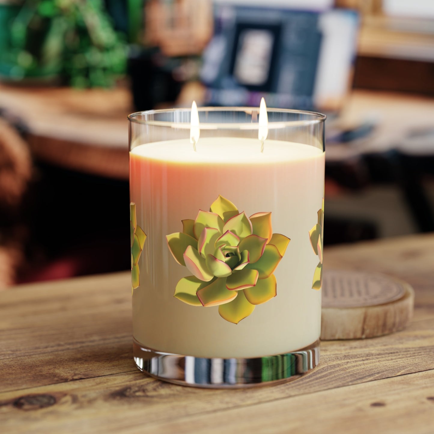 Noble Aeonium Succulent Soy Candle 11 oz – Three Scent Options