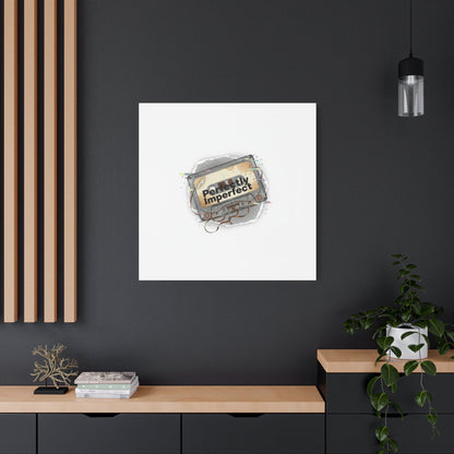 Perfectly Imperfect Cassette, Canvas Print | Analog Error, glitch art static