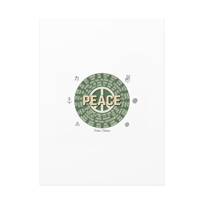 Peace doodle canvas | hand drawn sketch aesthetic, handwritten message