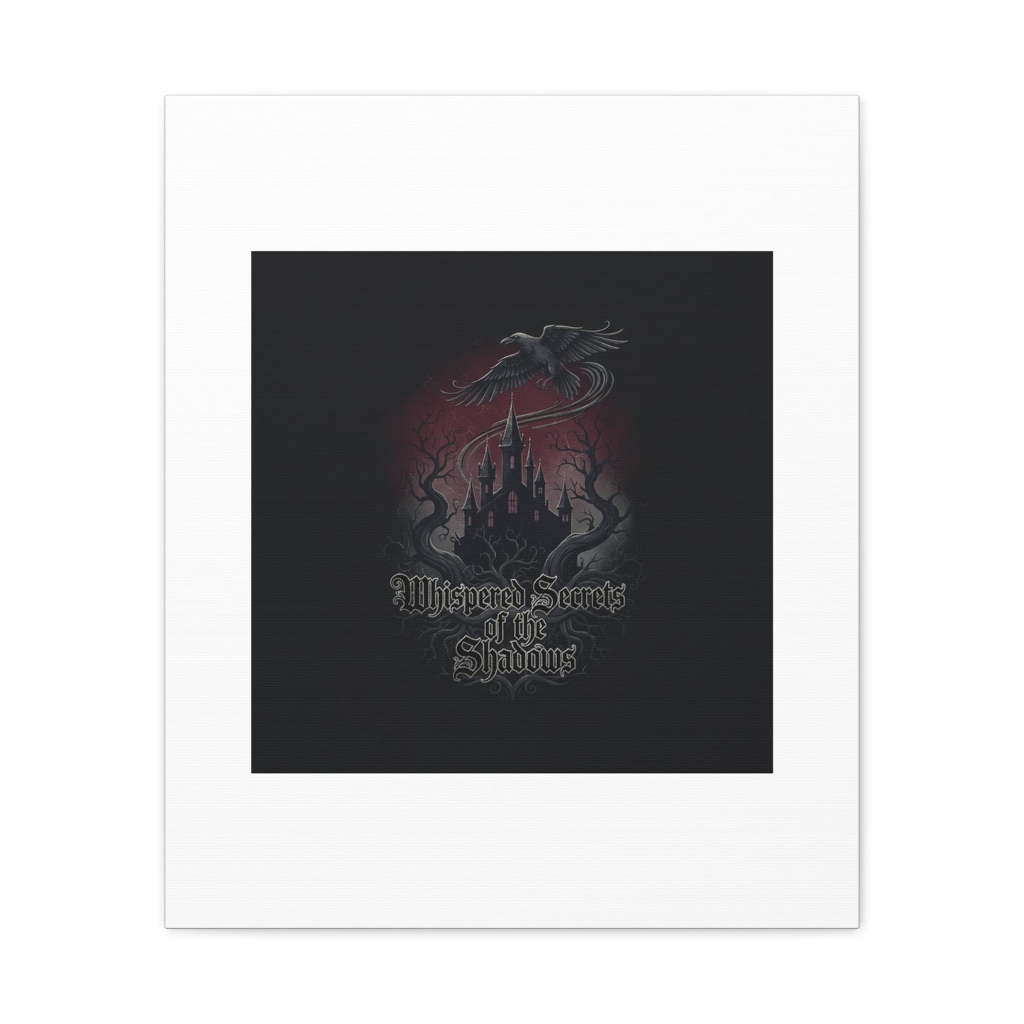 Whispered Secrets of the Shadows Castle Wall Art, Matte Canvas | Gothic Medieval Decor