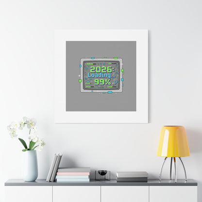 2026 Loading 99% Canvas | NYE countdown, retro system interface
