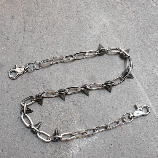 Rivet waist chain punk cool pants chain
