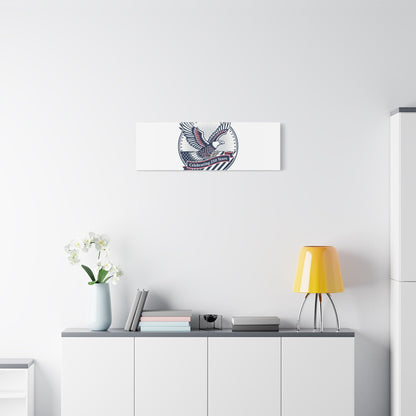 250th Anniversary Eagle Emblem Canvas | Semiquincentennial Americana