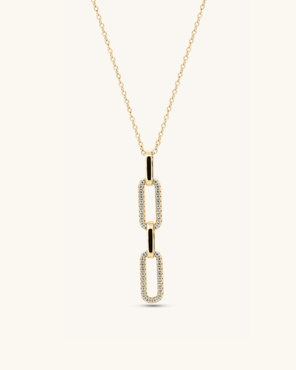 Paperclip Charm Necklace