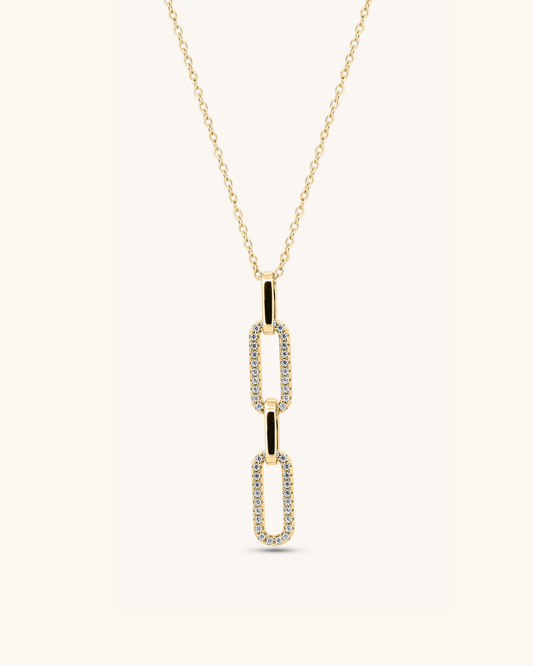 Paperclip Charm Necklace