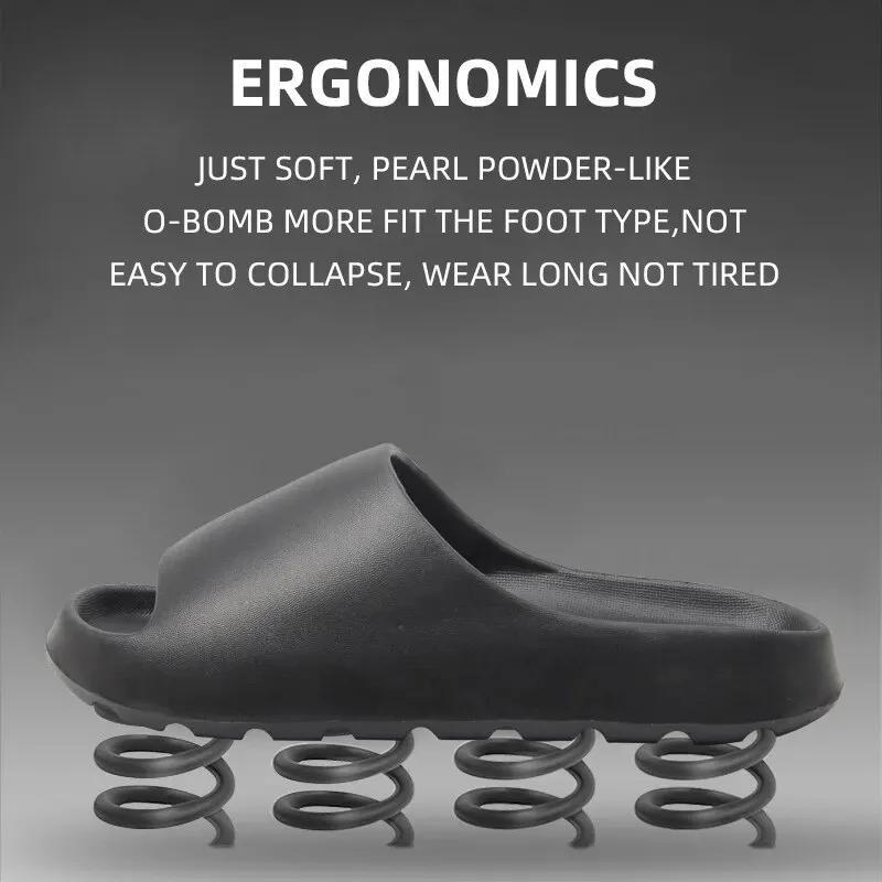 Coconut Slippers for Men and Women - Super Soft Thick-Soled Slides, Feels Like Stepping on Clouds, Non-Slip Summer Sandals
