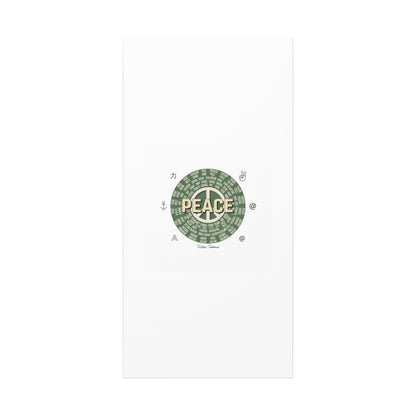 Peace doodle canvas | hand drawn sketch aesthetic, handwritten message