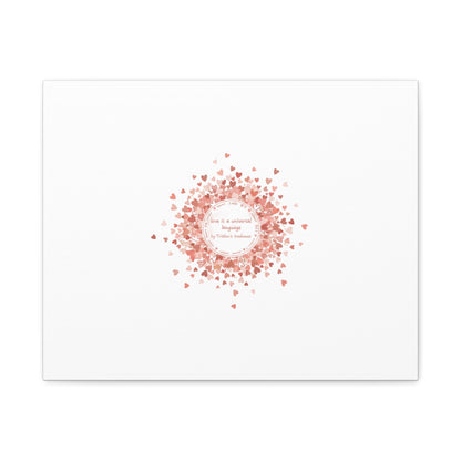 Tiny Heart Confetti Canvas | Matte Stretched Wall Art