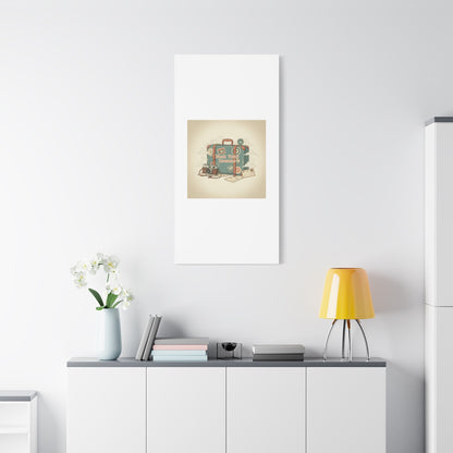 Pack Your Dreams Canvas | Retro Travel Postcard, Wanderlust Passport Stamp Art