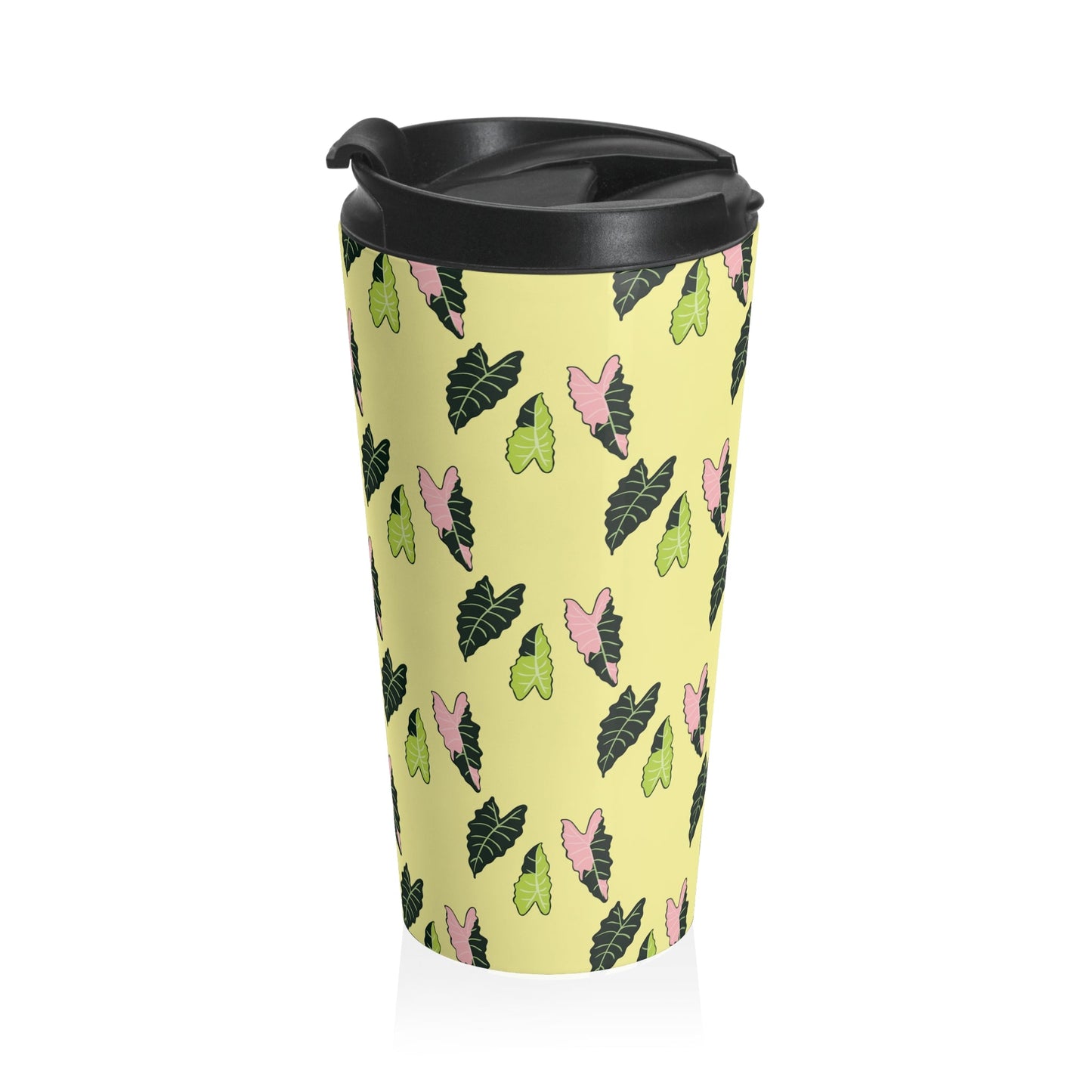 Alocasia Pattern 15 oz Vacuum Insulated Stainless Steel Travel Tumbler