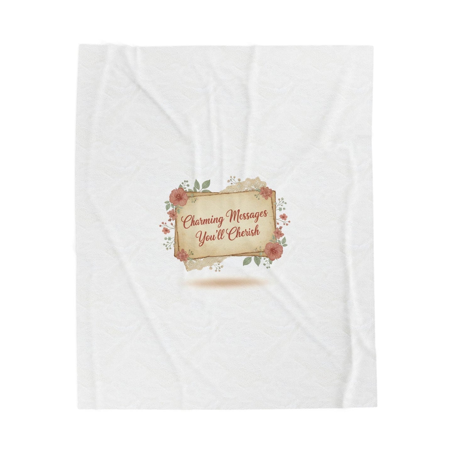 Handwritten Love Letter Design Blanket | vintage letter art, wax seal nostalgia