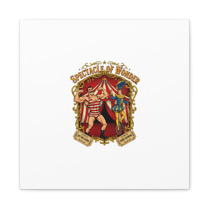 Spectacle of Wonder Circus Art Print, Canvas | Vintage Carnival Design