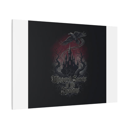 Whispered Secrets of the Shadows Castle Wall Art, Matte Canvas | Gothic Medieval Decor
