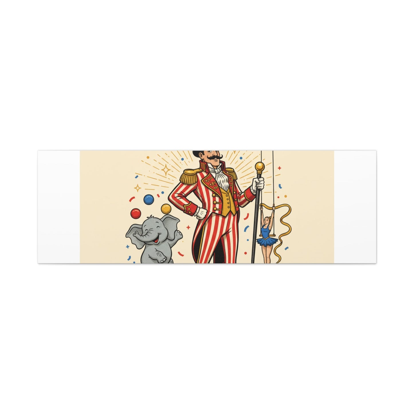 Join the Spectacle Circus Art Print | Matte Canvas, Stretched, Vintage Carnival Design