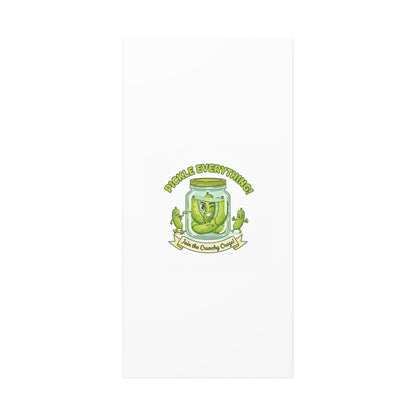 Pickle Everything! Matte Canvas | Brine Design, Pickle Lover Art