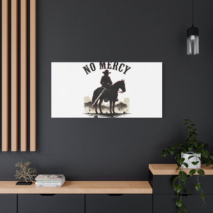 No Mercy Cowboy Skull Canvas | western skull art, gothic Americana