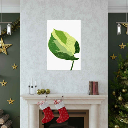 Manjula Pothos Illustrated Botanical Print – Unframed Wall Art