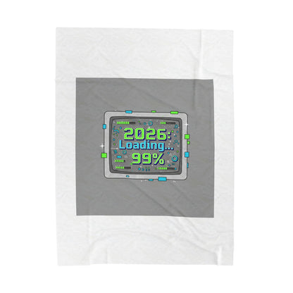 2026 Loading 99% Blanket | NYE countdown, retro system interface