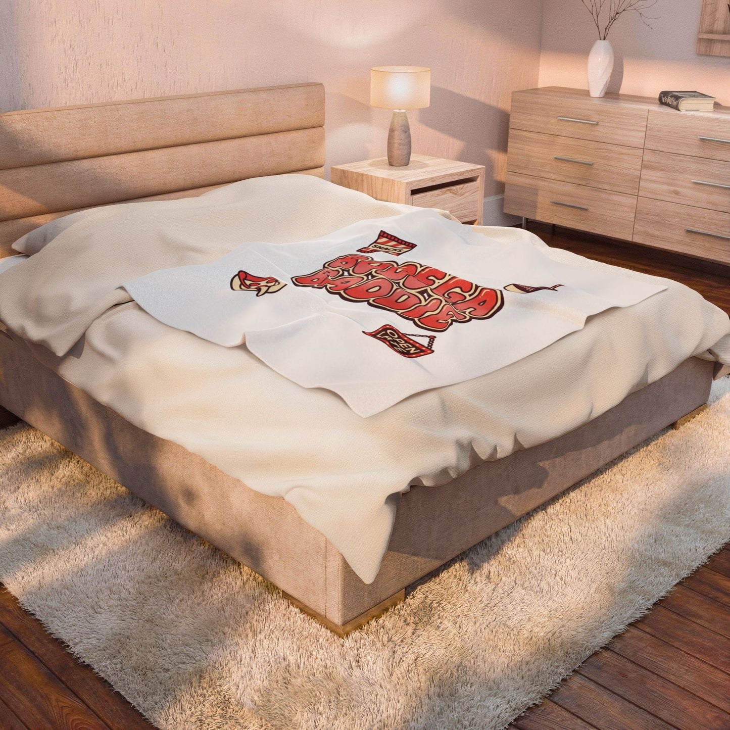Bodega Baddie Velveteen Blanket | NYC Y2K deli sign, Spanglish cherries