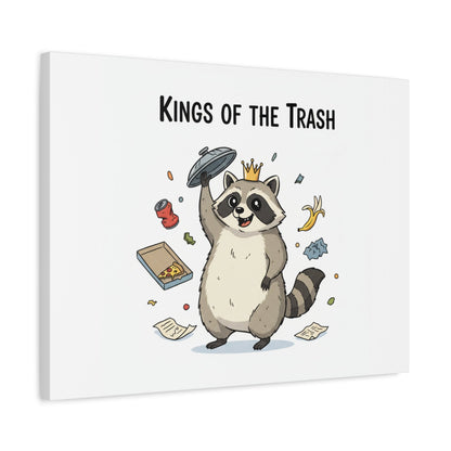 Kings of the Trash Canvas, Raccoon Doodle | Trash Panda, Goofy Critter Art