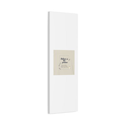 Believe in the Process Canvas | analogue note to self, handwritten reminder décor