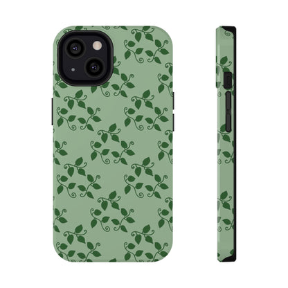 Pothos Pattern Phone Case – Dual Layer Protective Cover