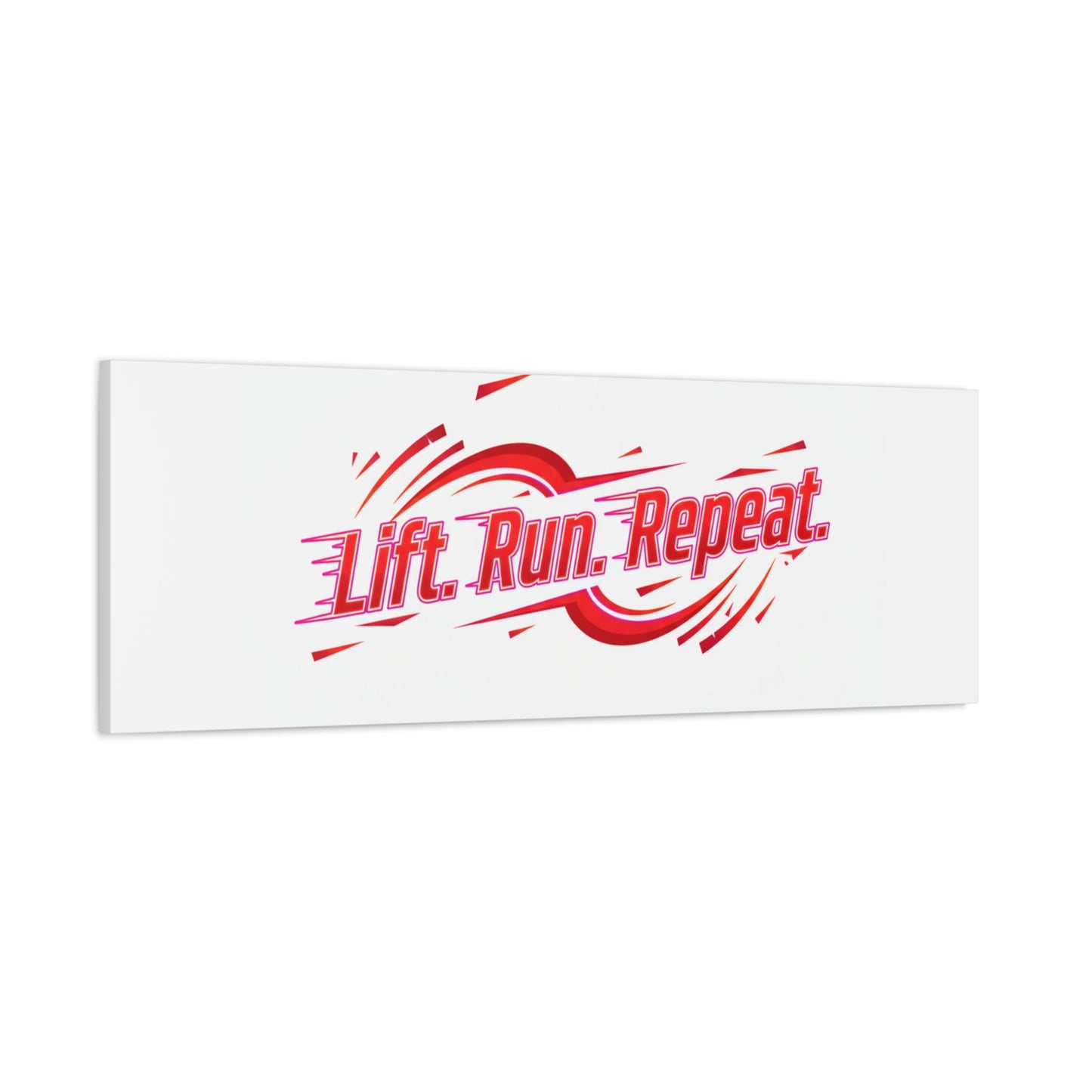 Lift Run Repeat Canvas | Fitness Wall Art, Gym Motivation