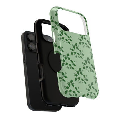 Pothos Pattern Phone Case – Dual Layer Protective Cover