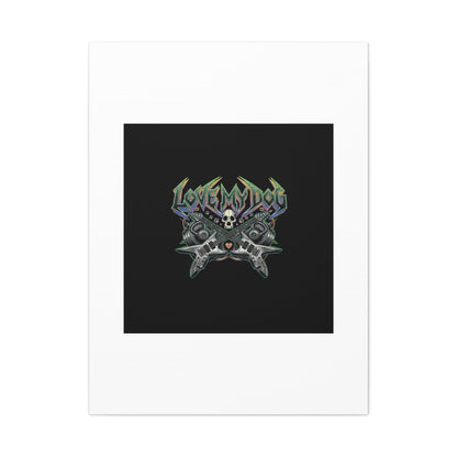 Love My Dog metal font Canvas | gothic wellness quote, edgy self-care merch