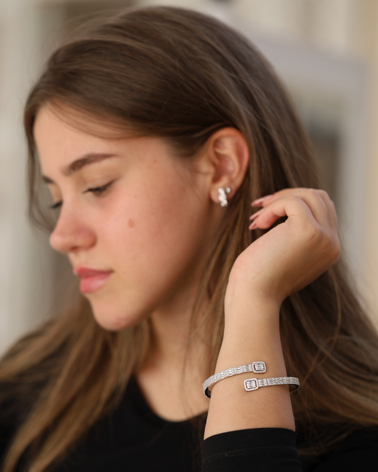 Baugette Bangle Bracelet