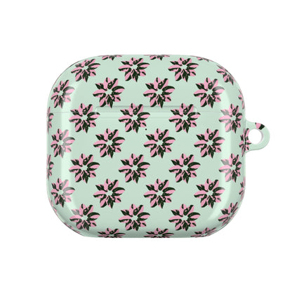 Pink Princess Philodendron Pattern AirPod Case