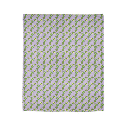 Hoya Kerrii Pattern Cozy Fleece Throw Blanket