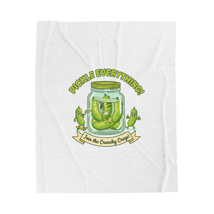 Pickle Everything Jar Design Plush Blanket | Brine Design, Pickle Lover