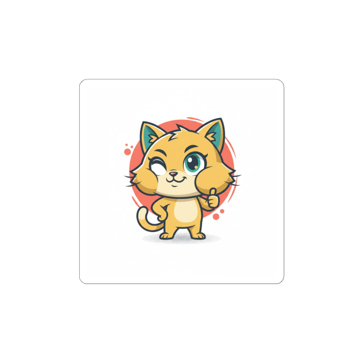 Cheeky Rodent Kitty Sticker | Rodent-Core, Quirky Animal Pride