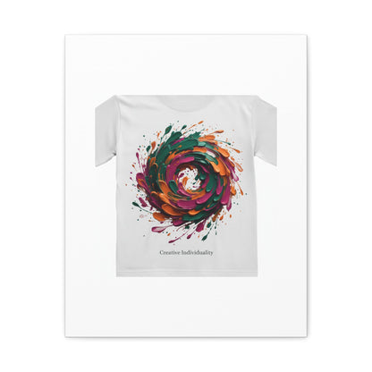 Painterly Abstract Floral Swirl Canvas | Matte Stretched Canvas