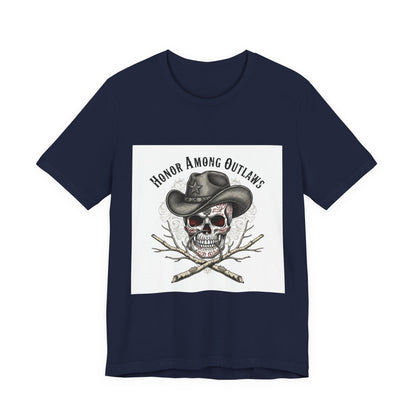 Western Skull Art Tee | cowboy horror shirt, gothic Americana
