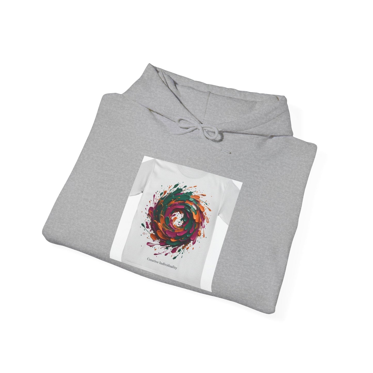 Painterly Abstract Floral Swirl Hoodie | artsy brushstroke apparel