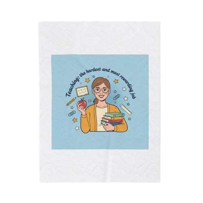 Teachers Life Velveteen Plush Blanket