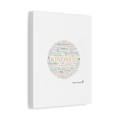 Kindness Word Cloud Canvas | Fresh Start Minimalist Wall Art