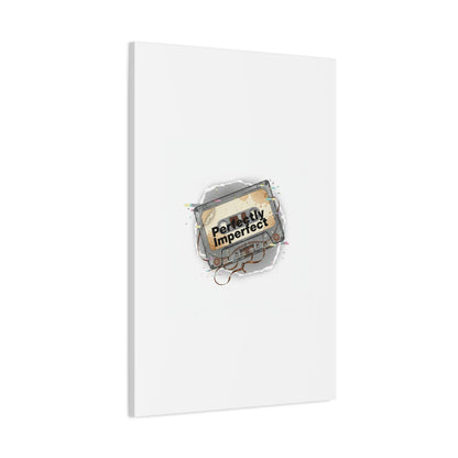 Perfectly Imperfect Cassette, Canvas Print | Analog Error, glitch art static