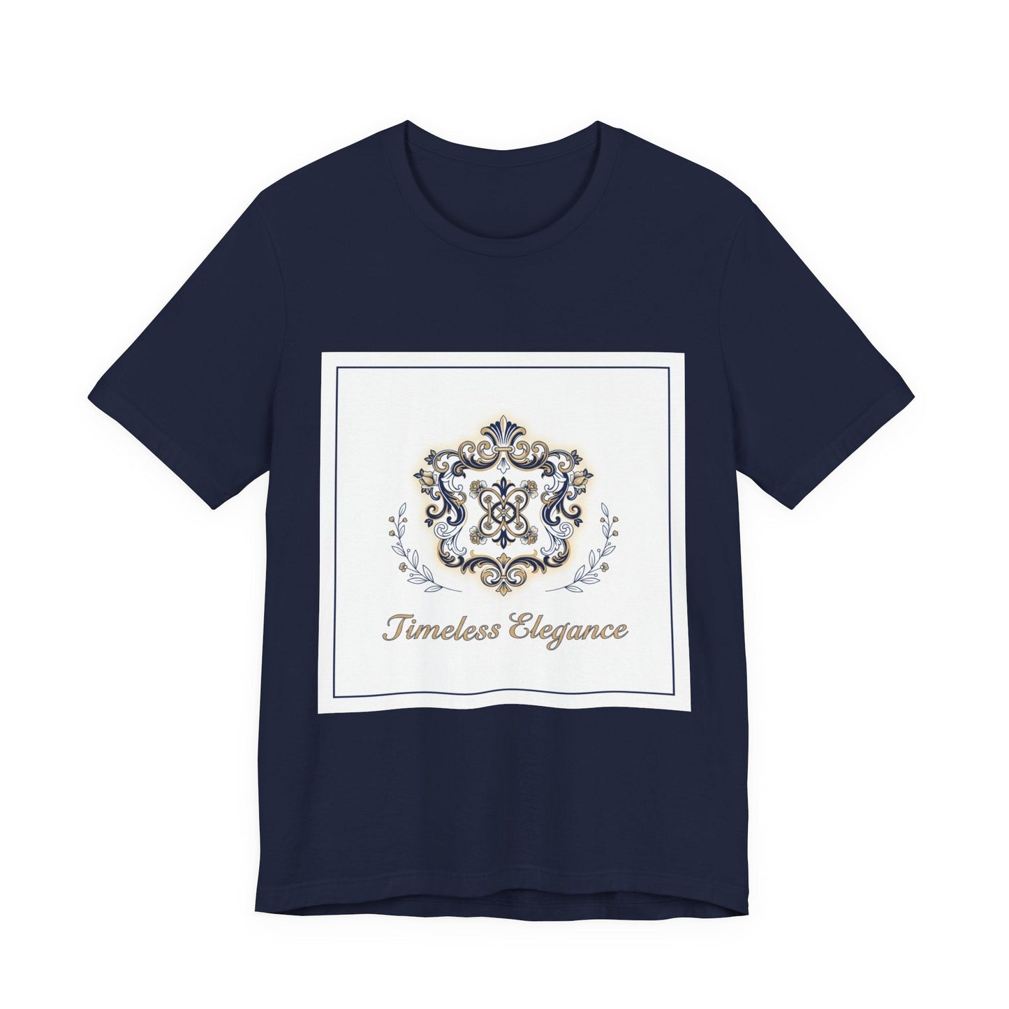 Ornate Brooch Emblem Tee | baroque print tee, vintage emblem shirt
