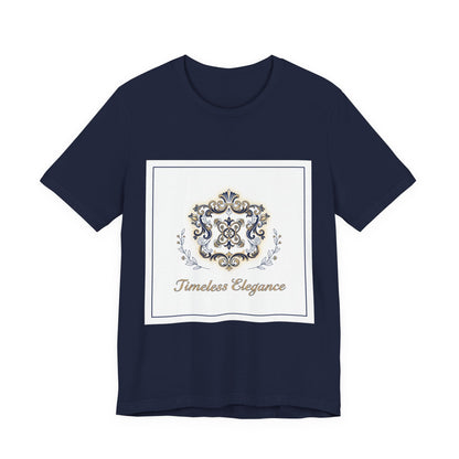 Ornate Brooch Emblem Tee | baroque print tee, vintage emblem shirt
