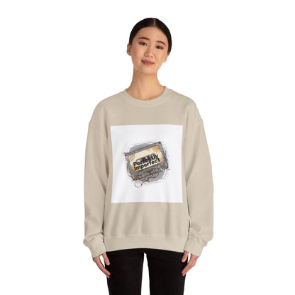 Glitch Tape 'Perfectly Imperfect' Sweatshirt | Analog Error, VHS Static