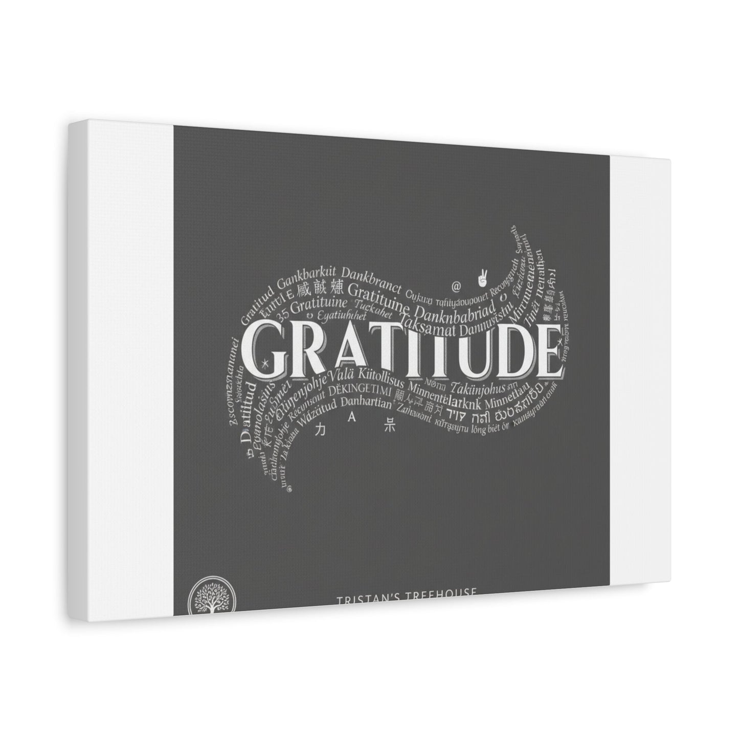 Gratitude Wall Art Matte Canvas | Tiny Treats, sweet uplifting print