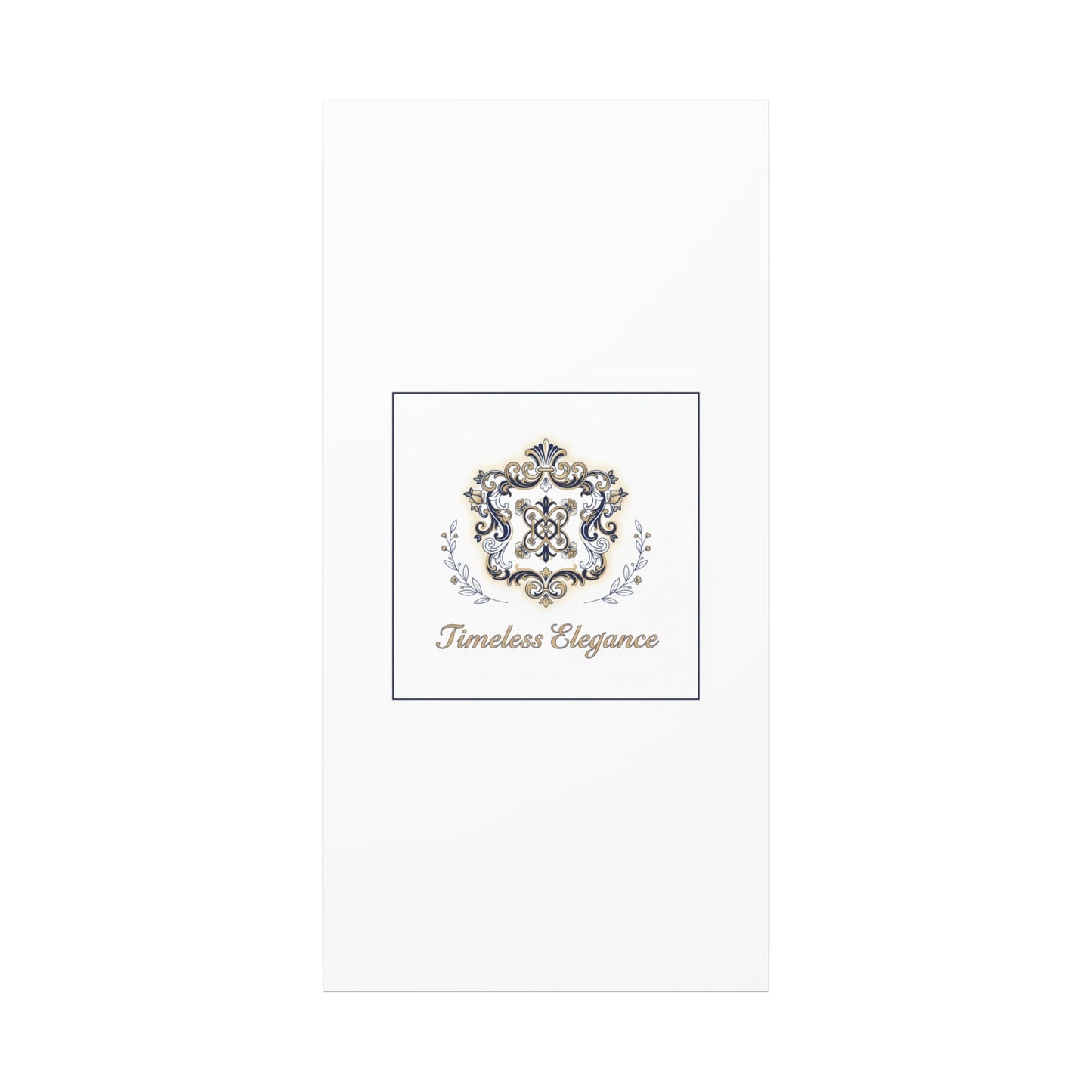 Ornate Brooch Emblem Canvas | Vintage Formalwear Accents, Baroque Print