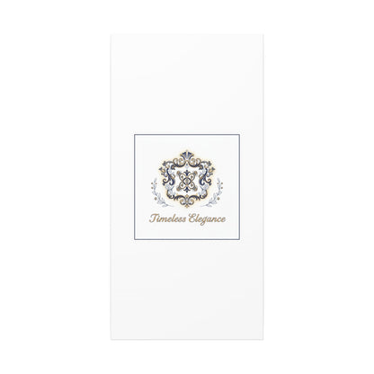 Ornate Brooch Emblem Canvas | Vintage Formalwear Accents, Baroque Print