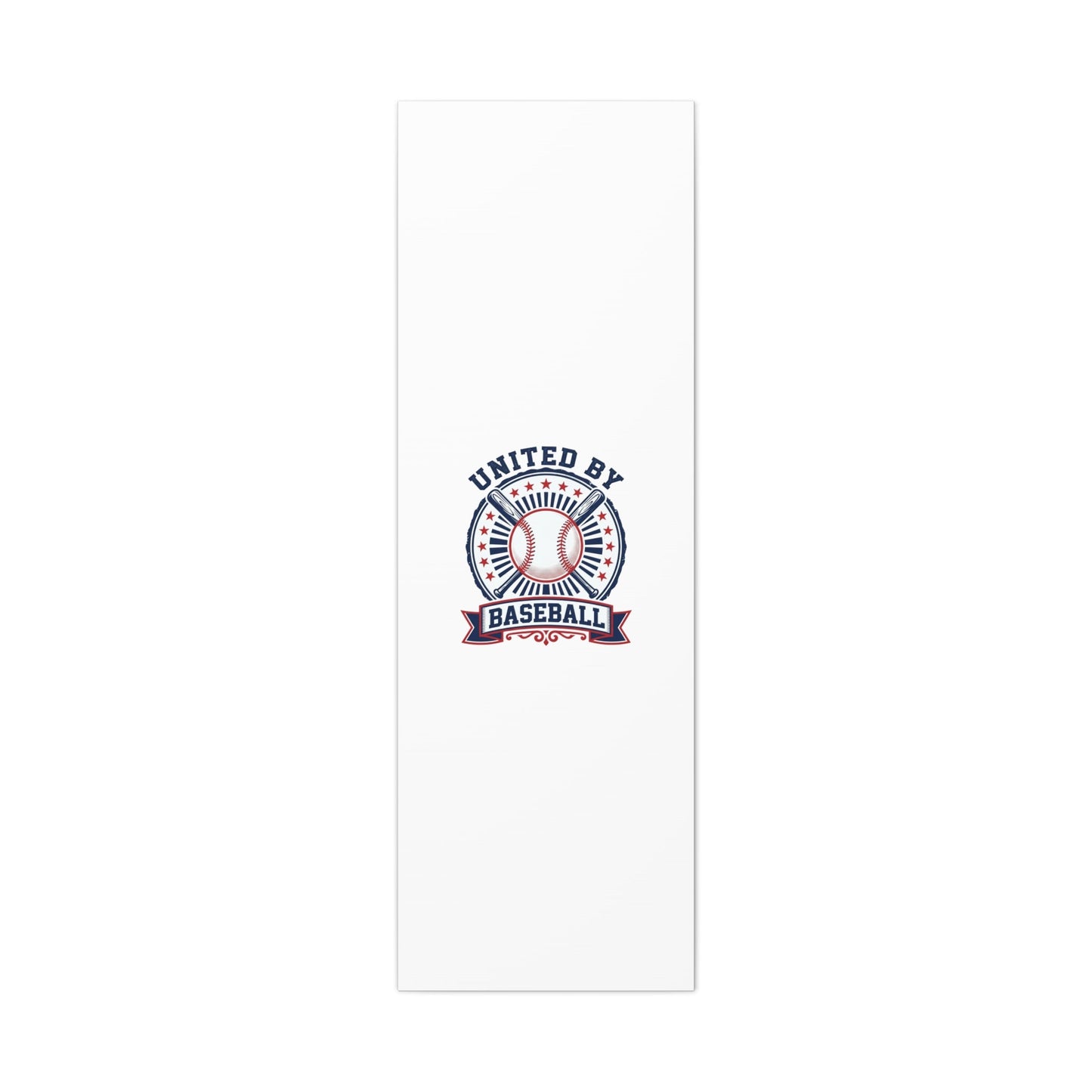 United by Baseball Canvas | Patriotic Baseball Graphic, Red White Blue Wall Art