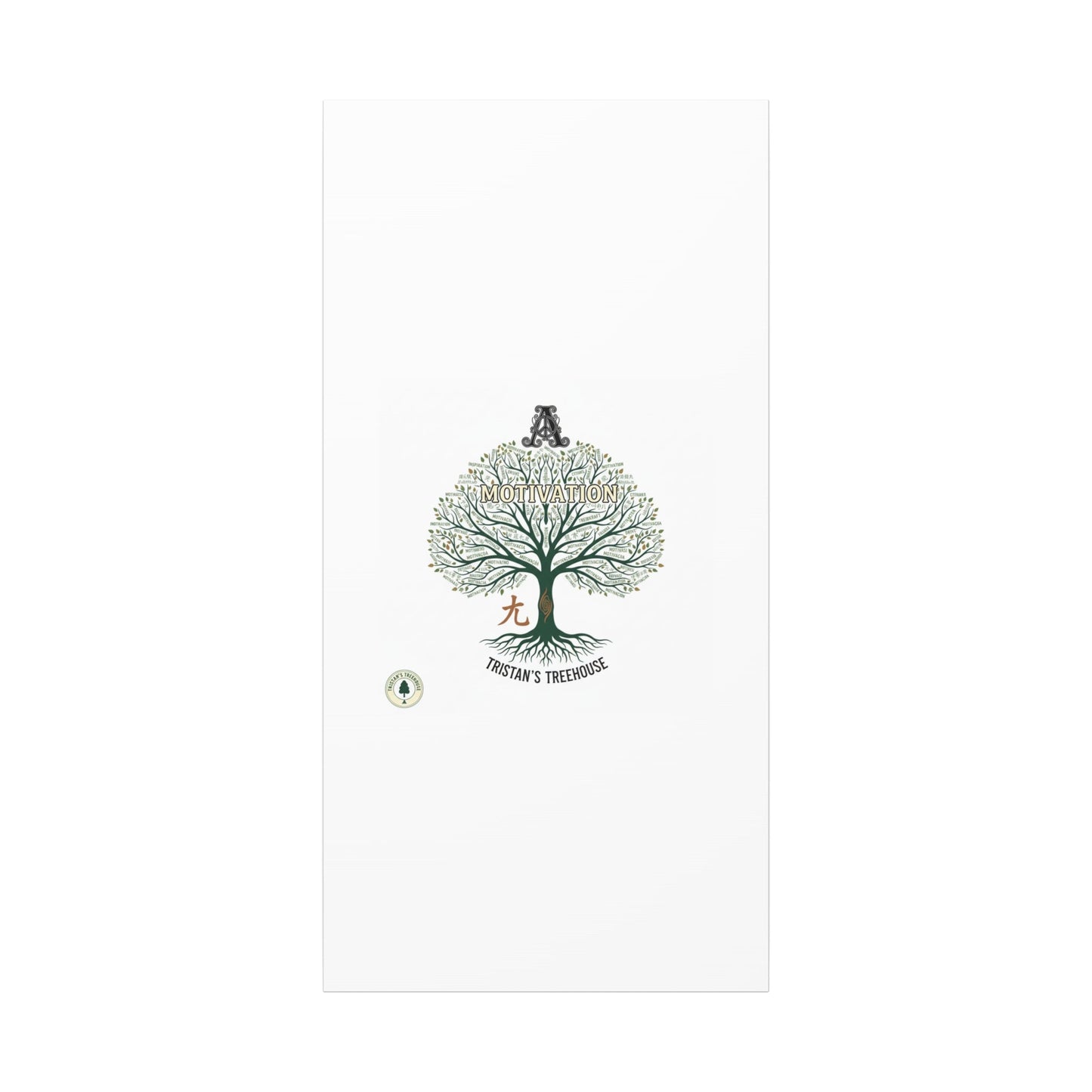 Handwritten Doodle Tree Canvas | Matte Stretched Wall Art