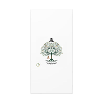 Handwritten Doodle Tree Canvas | Matte Stretched Wall Art