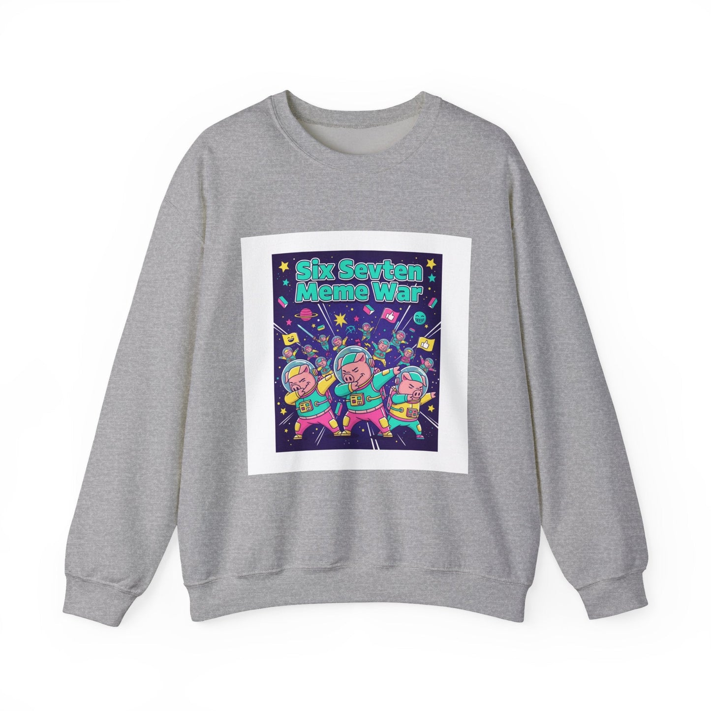 Meme War: Six vs. Seven Crewneck Sweatshirt